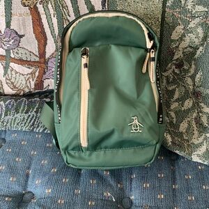 Original Penguin Green Mini sling style Backpack